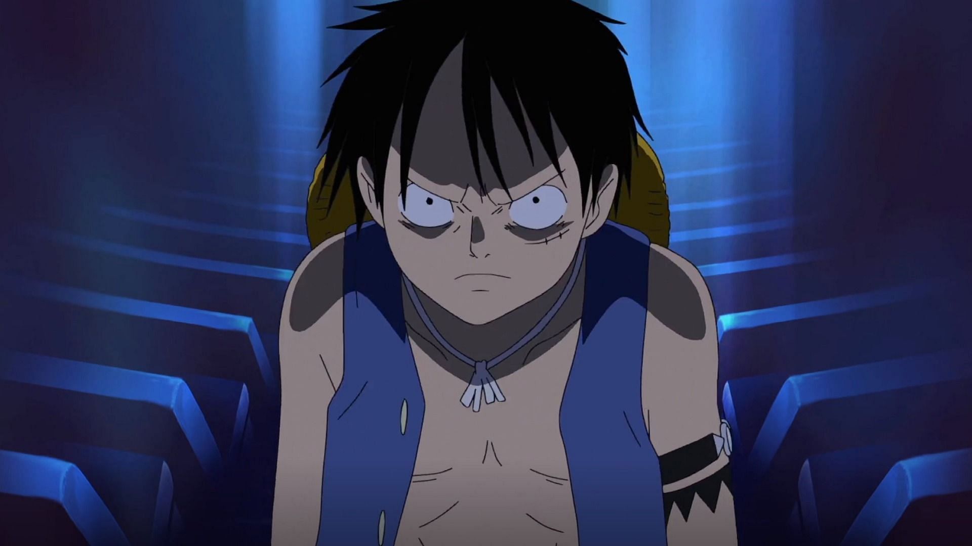 Luffy punching the Celestial Dragon (Image via Toei Animation)